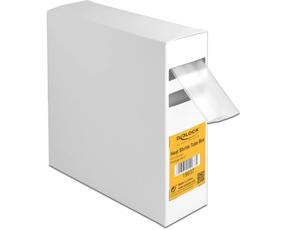 Delock Schrumpfschlauch 4 m x 25.4 mm Transparent