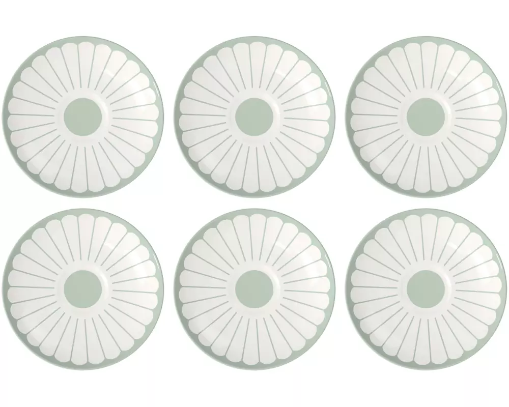 Villeroy & Boch Untertasse Fleur 6 Stück, Grün