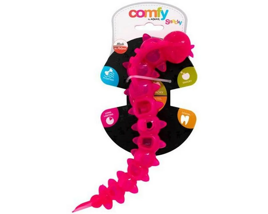 Comfy Snacky Worm Rosa 22 x 8 cm