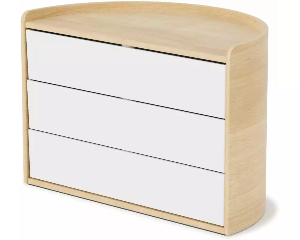 Umbra Schmuckschatulle Moona Holz, Weiss