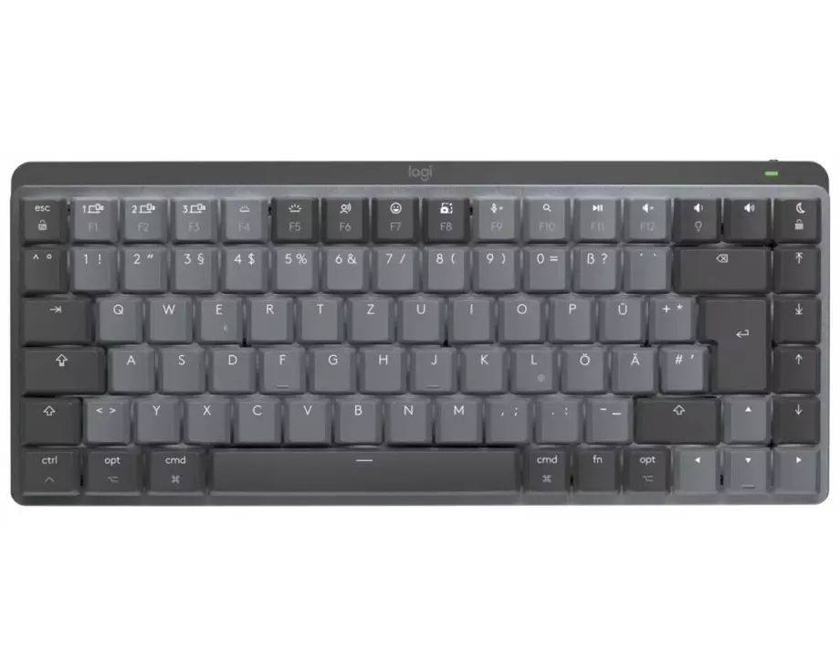 LOGITECH MX, Mechanical Mini, for Mac, Minimalist, Wireless, Illuminated Keyboard, - SPACE GREY - (DEU) - EMEA