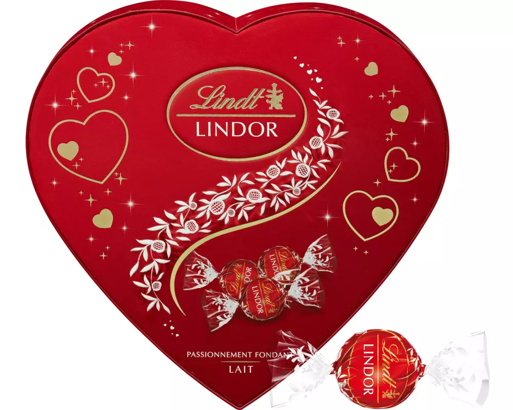 Lindt Pralinen Lindor Milch Herz 160 g