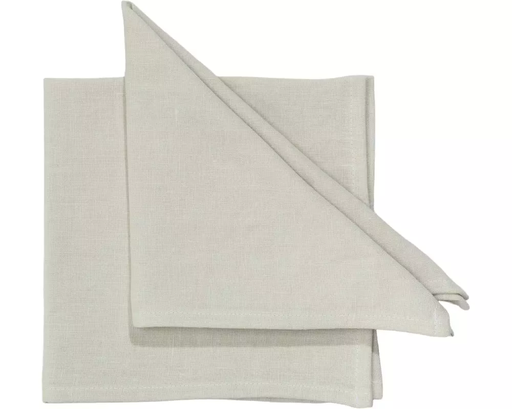 Pichler Stoffserviette Lars 40 cm x 40 cm, 6 Stück, Silber