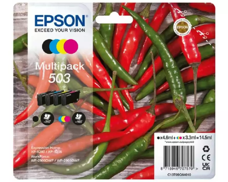Epson Tinte Multipack 503 Black/Cyan/Magenta/Yellow