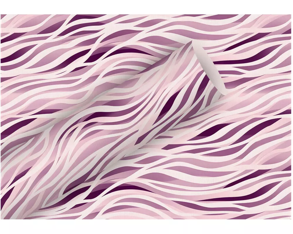 Braun + Company Geschenkpapier By Nature Soft Waves 2 m x 70 cm, Violett