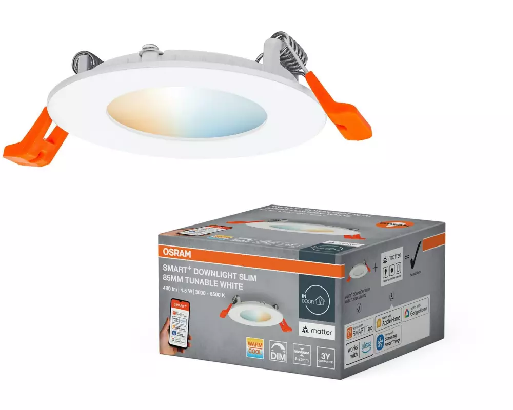 OSRAM Einbauleuchte SMART+ Spot ultra 85 mm, TW