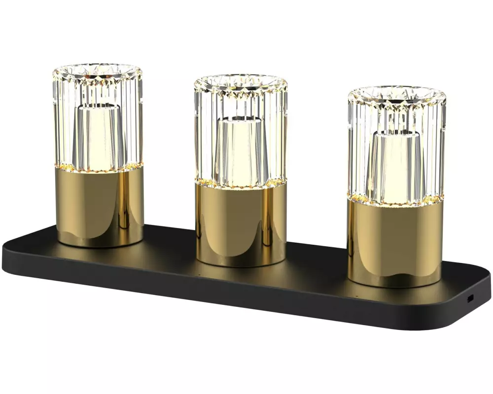 Schönenberger Tischleuchte Kristy 3er-Set, Gold