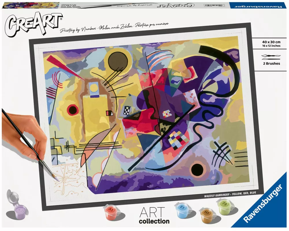 CreArt Art Collection - Gelb, Rot, Blau (Kandinsky)