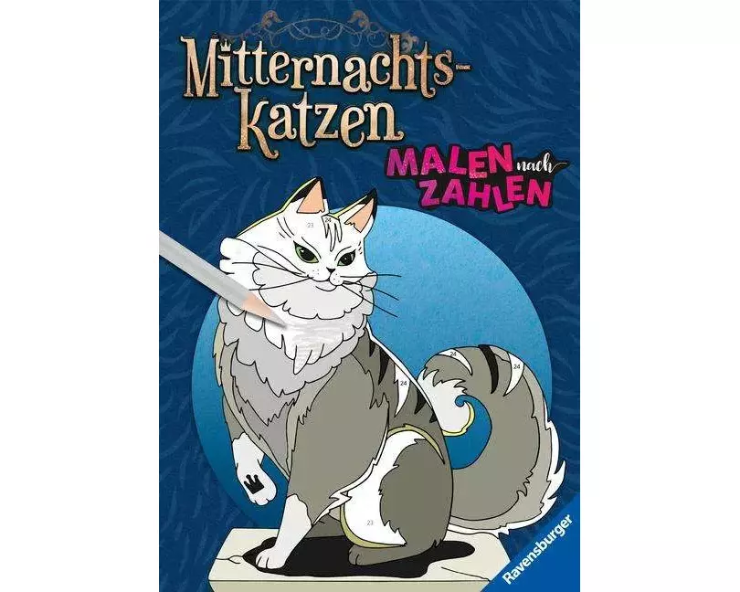 Malen nach Zahlen - Mitternachtskatzen