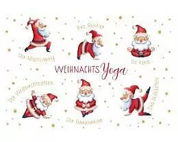 Doppelkarte. Green Karma X-MAS - Weihnachts-Yoga