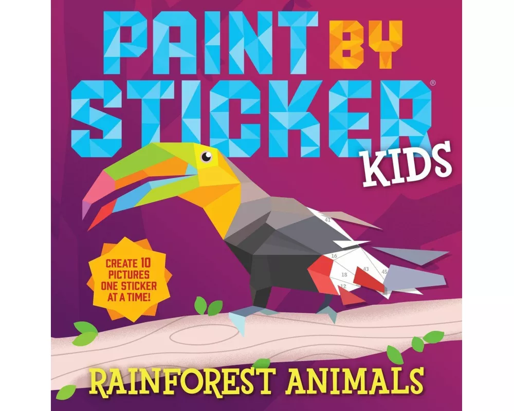 Paint by Sticker Kids: Rainforest Animals