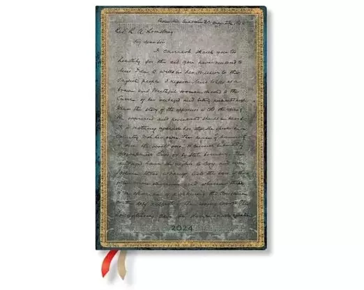 Frederick Douglass, Letter for Civil Rights (Embellished Manuscripts Collection) Midi 12-month Dayplanner 2024