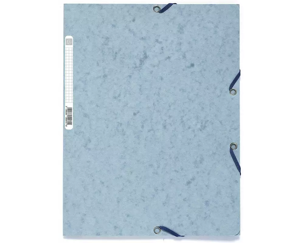 Exacompta Gummibandmappe A4 Hellgrau, 250 Blatt
