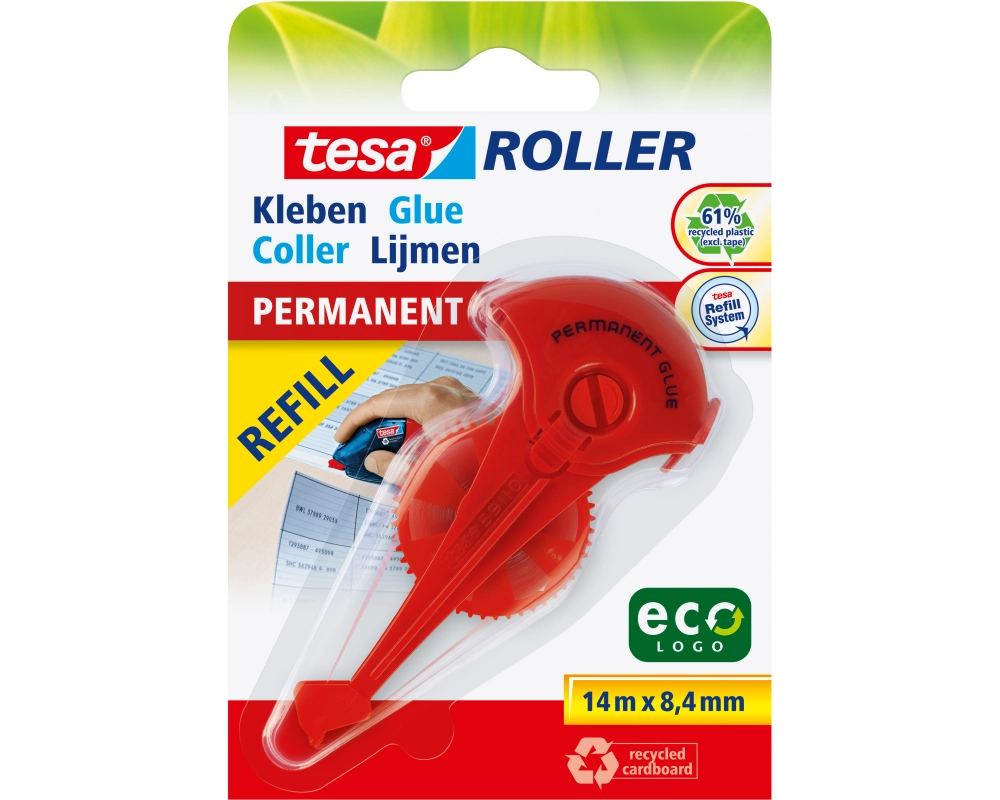 TESA Kleberoller Eco Logo 591560000 8,4mmx14m permanent