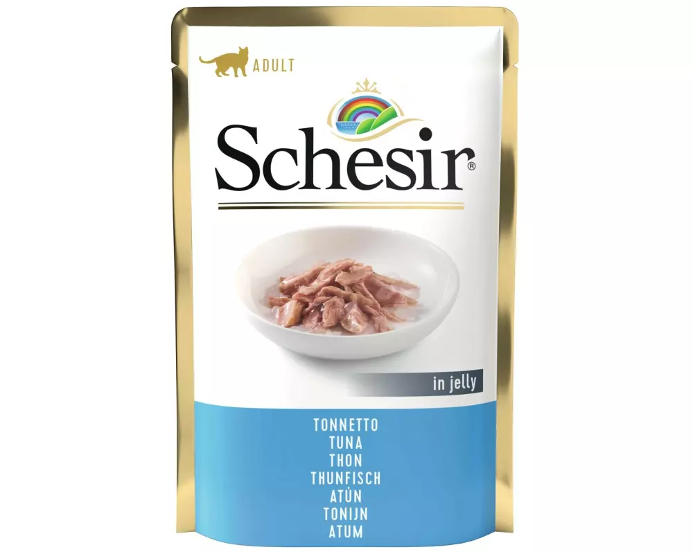Schesir Nassfutter Thunfisch in Gelée, 85 g