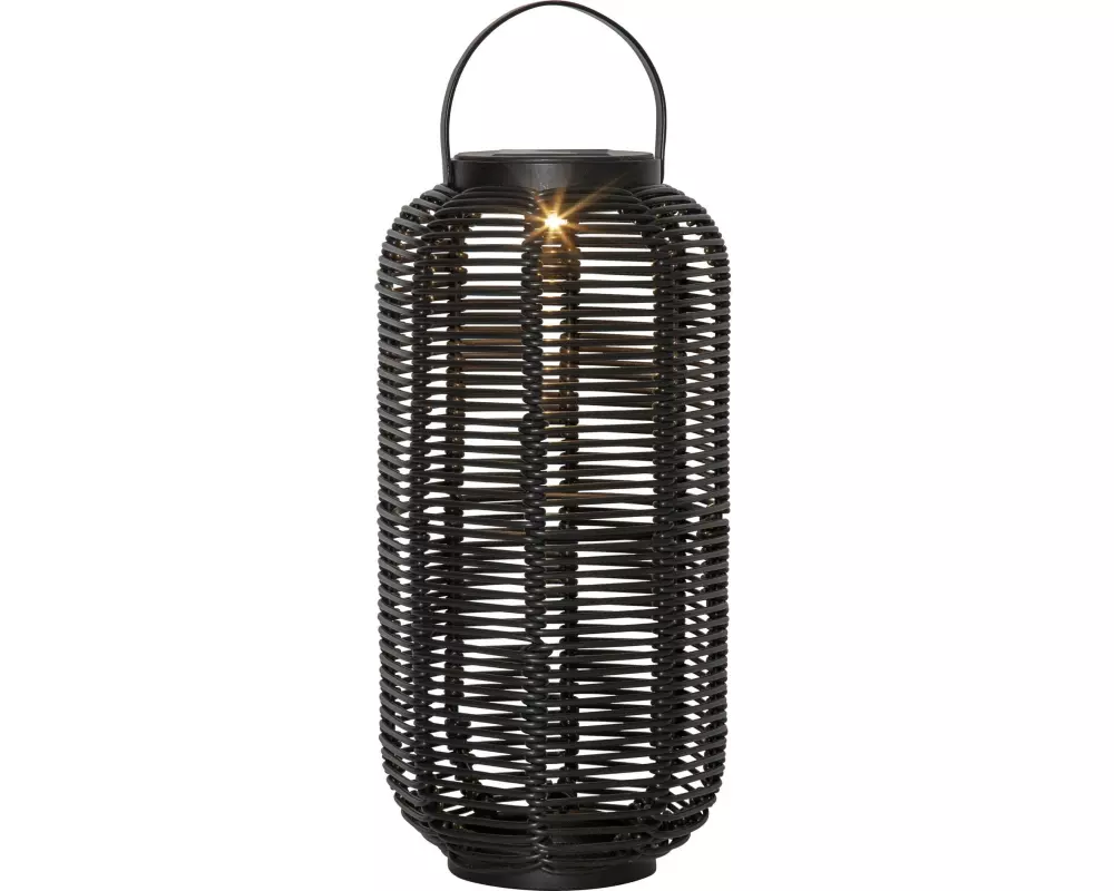 Star Trading Laterne Solar Runda, 30 cm, Schwarz