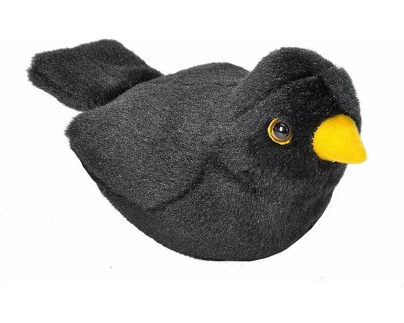 Plüsch Amsel singend RSPB Birds