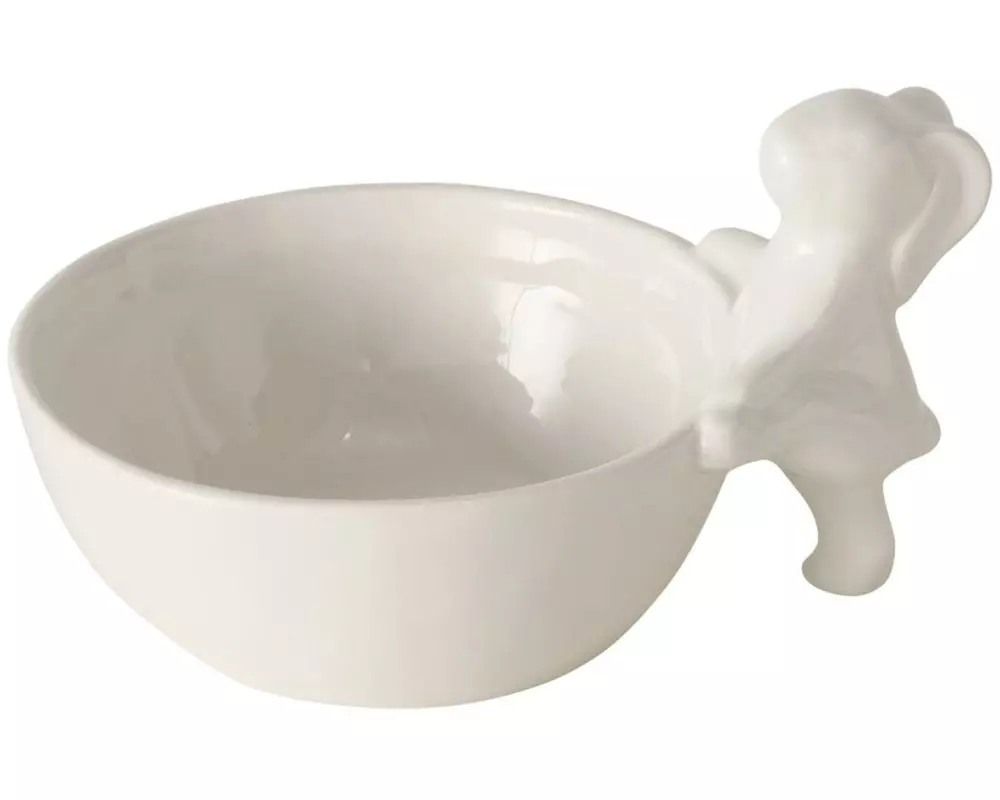 Boltze Schale Fanny 17.5 x 13.4 x 9.5 cm, Weiss