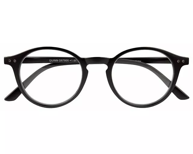 Brille. QUINN G67800 schwarz Kunststoffbrille +1.00 dpt
