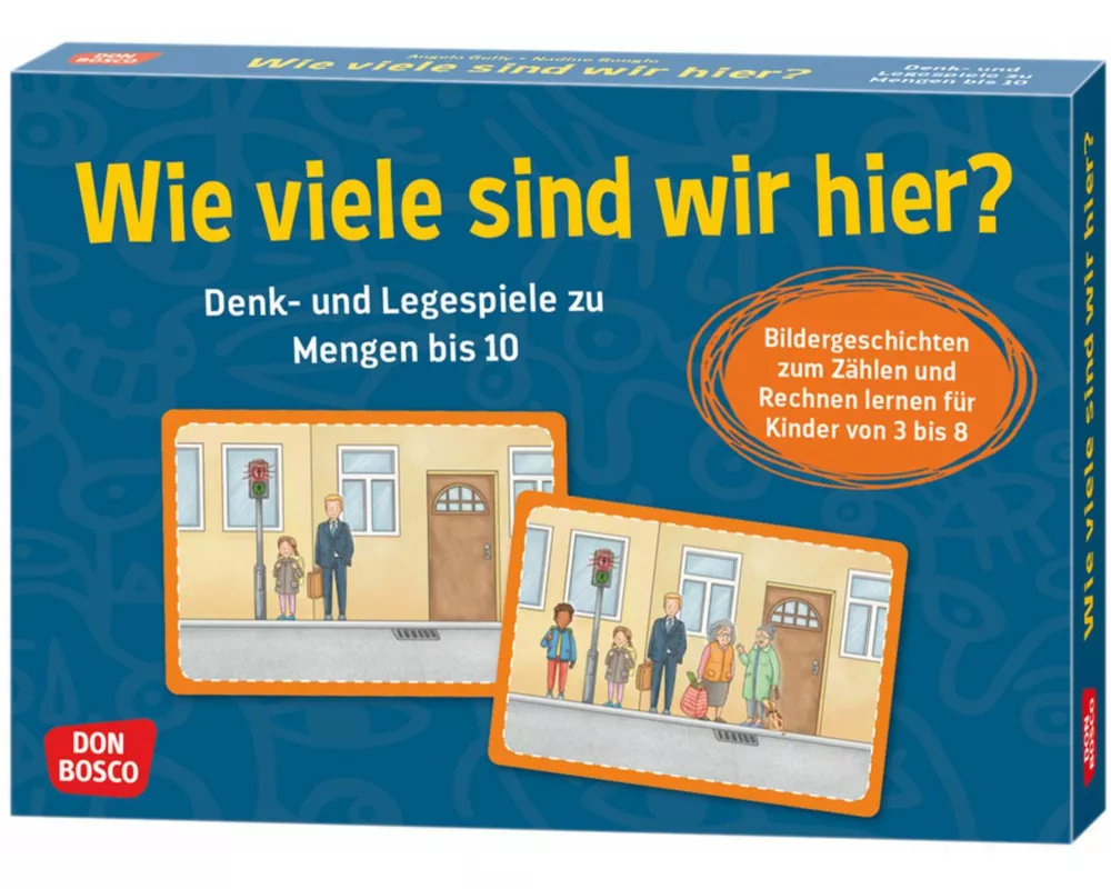 Wie viele sind wir hier? Bildergeschichten zum Zählen und Rechnen lernen für Kinder von 3 bis 8