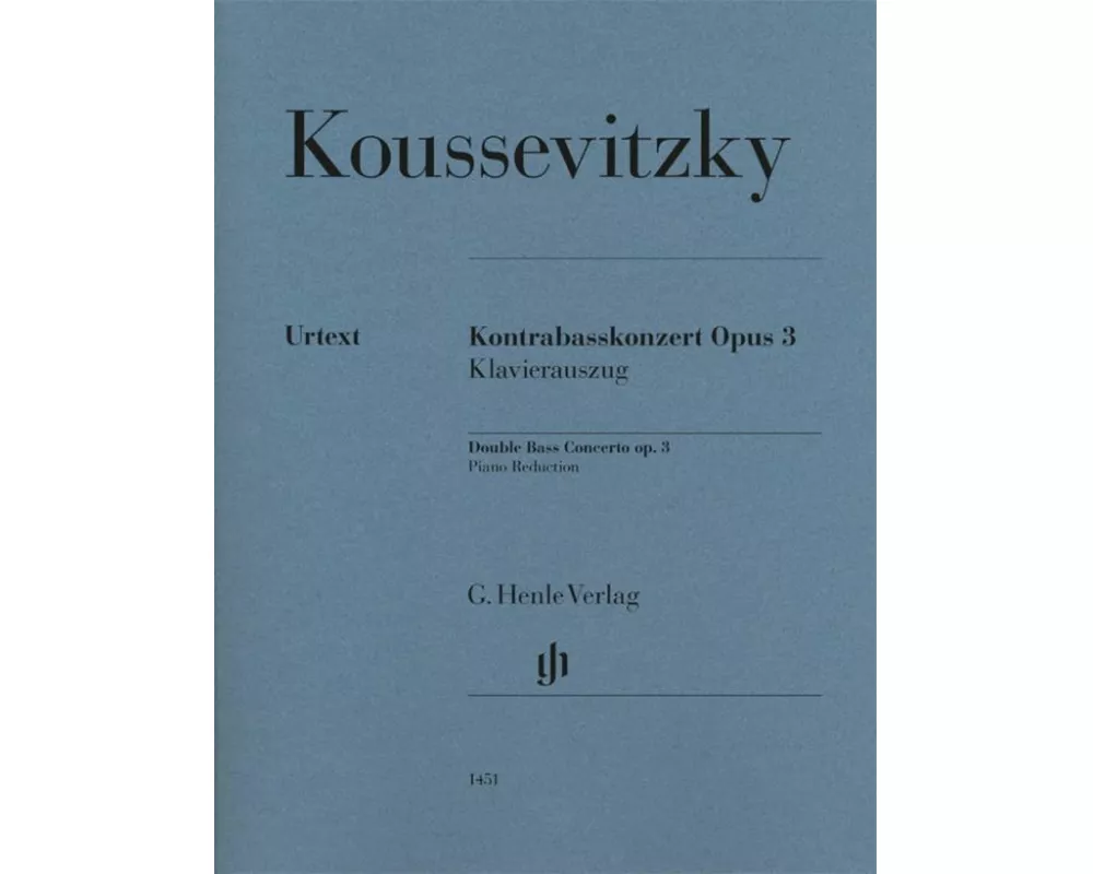 Serge Koussevitzky - Kontrabasskonzert op. 3