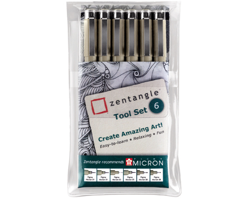 SAKURA Zentangle Tool Set Z06PGB 6 Stück