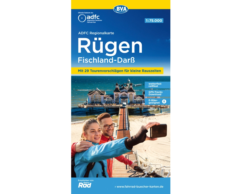 BVA ADFC Regionalkarte Rügen Fischland-Darß 1:75.000