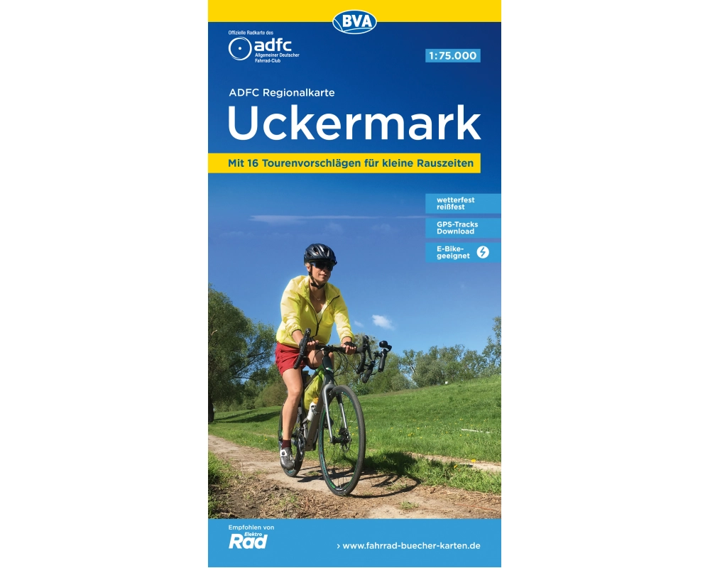 BVA ADFC Regionalkarte Uckermark 1:75.000