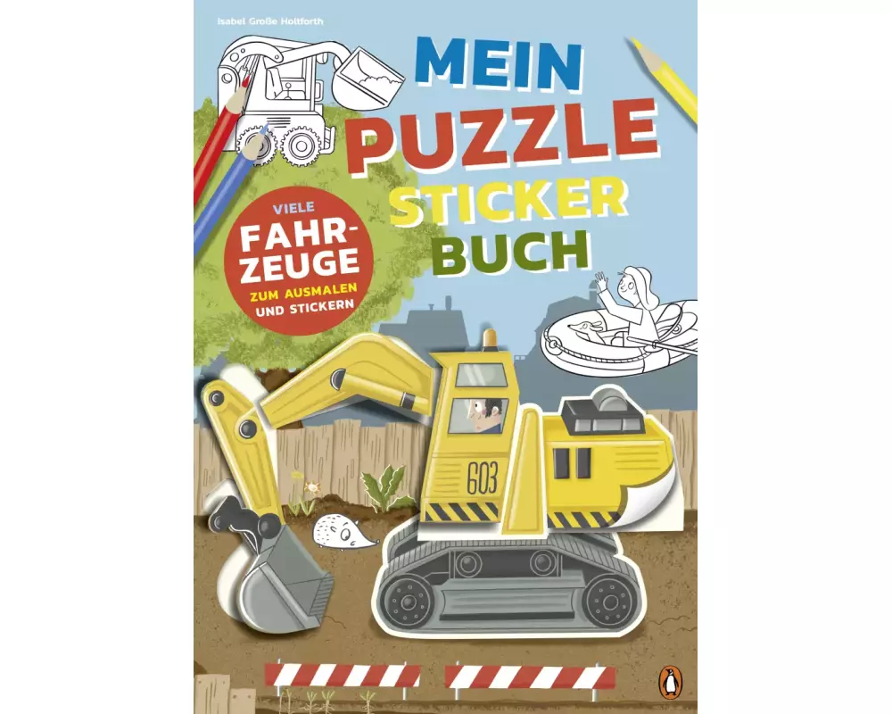 Mein bunter Puzzle-Sticker-Spaß - Fahrzeuge
