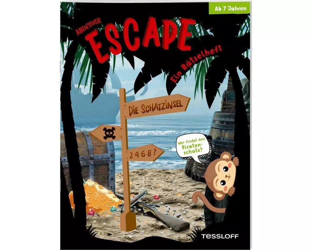 Abenteuer Escape. Ein Rätselheft. Die Schatzinsel - Wer findet den Piratenschatz?