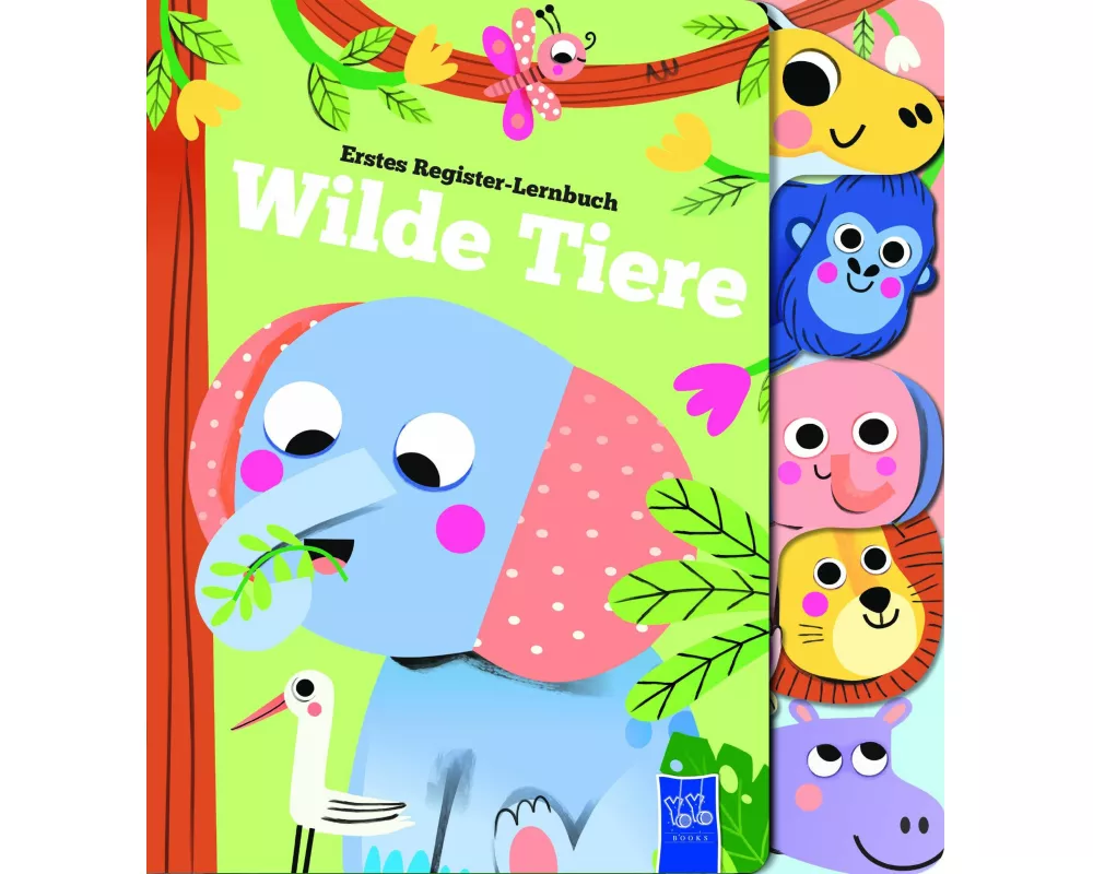Erstes Register-Lernbuch - Wilde Tiere