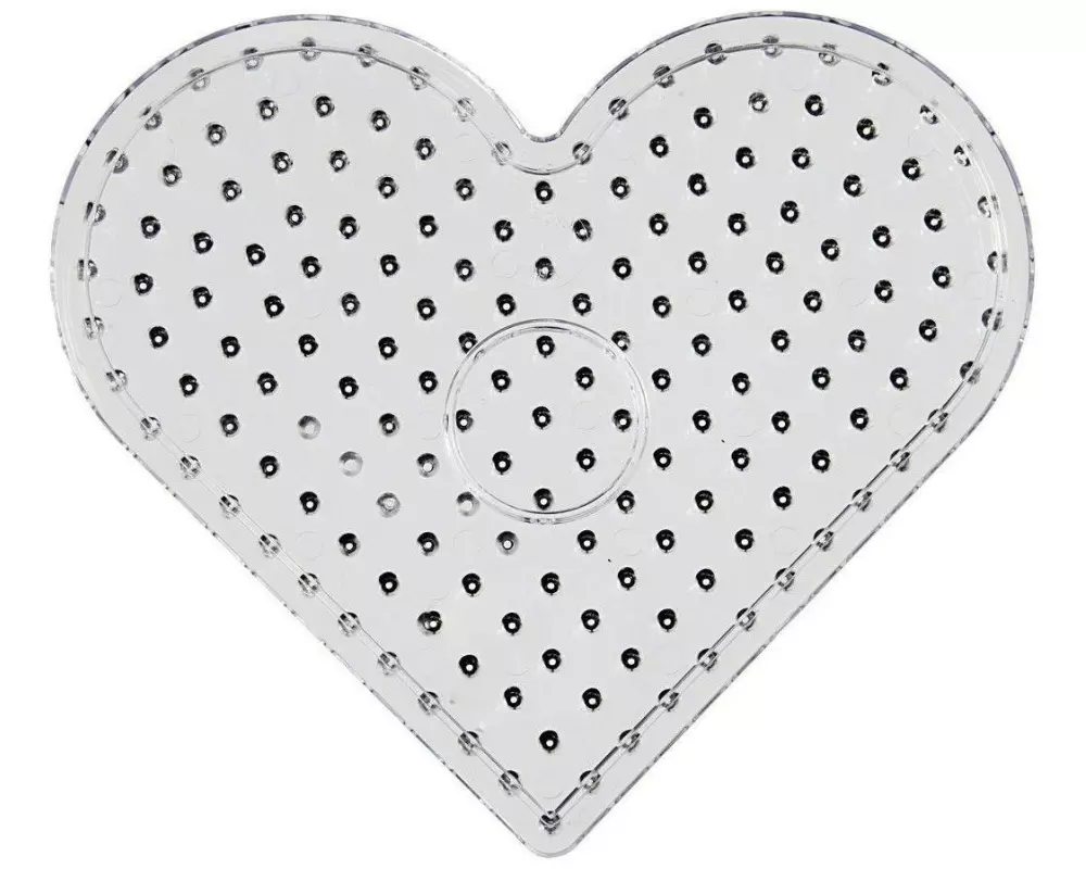 Creativ Company Bügelperlen Platten JUMBO Herz Transparent
