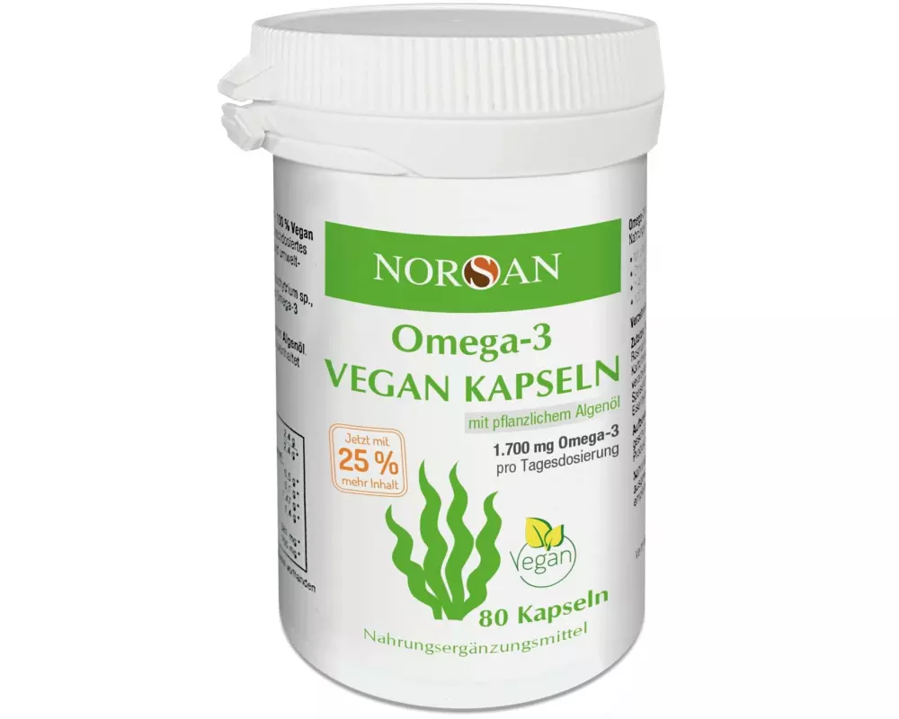 Norsan Omega-3 vegan Kapseln 80 Stück