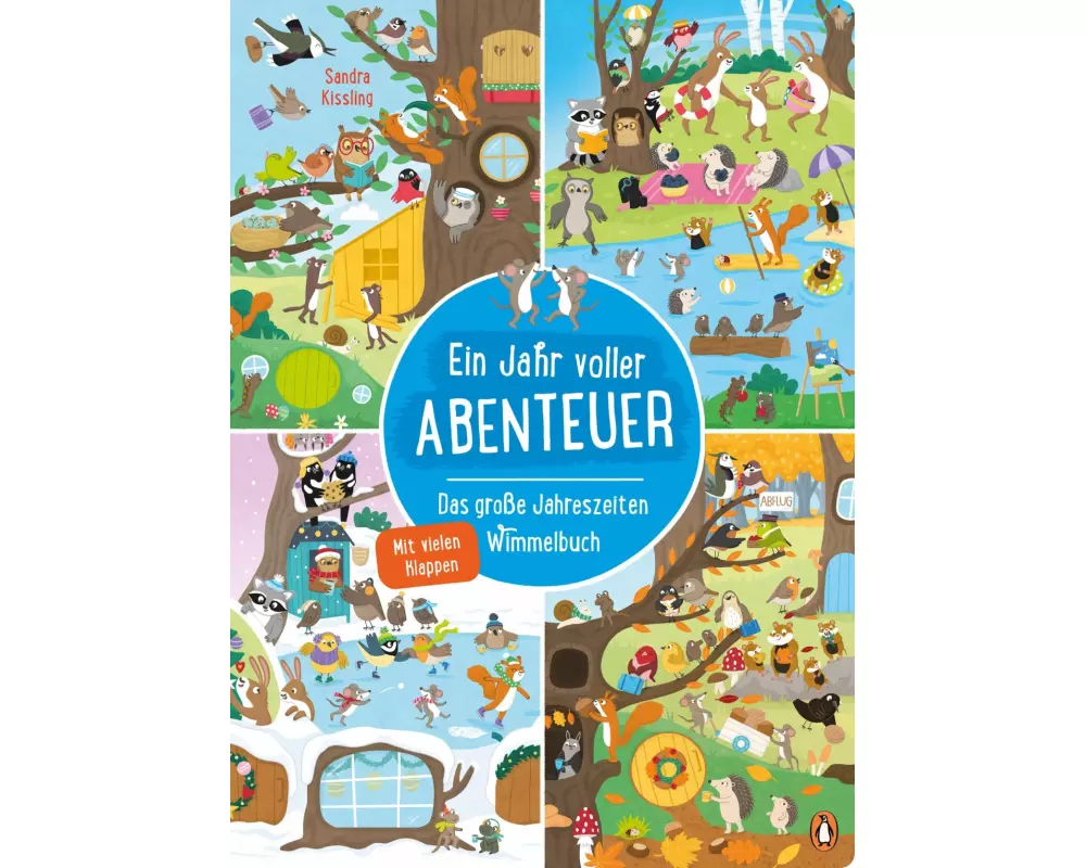 Ein Jahr voller Abenteuer - Das große Jahreszeiten-Wimmelbuch
