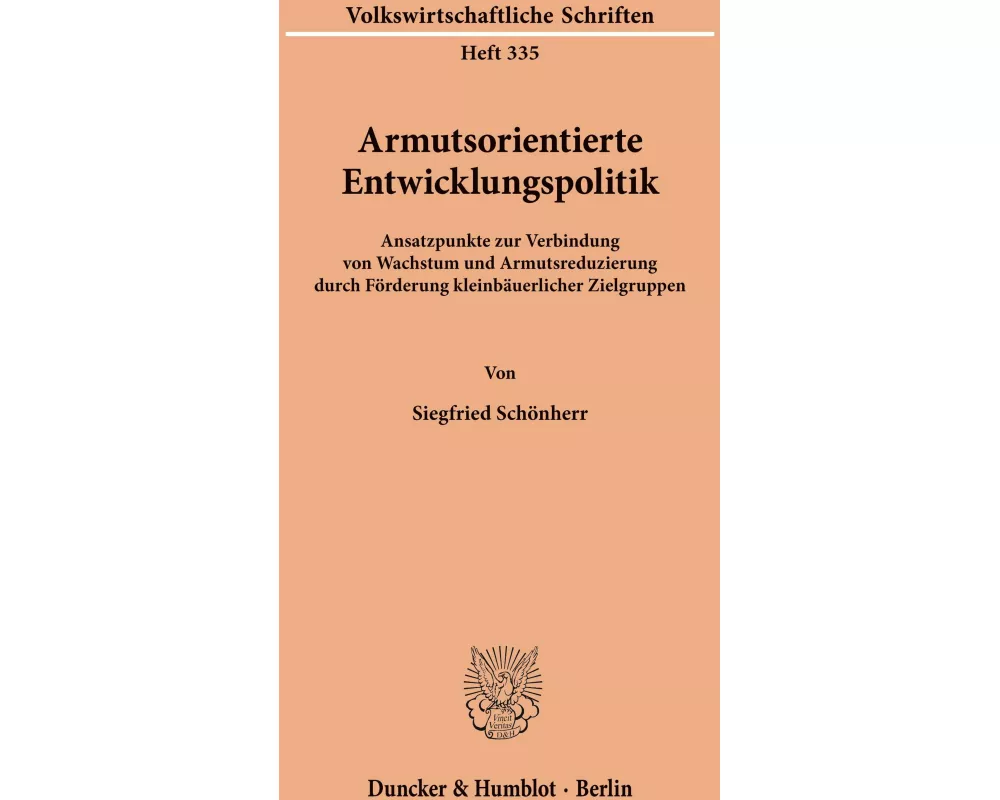 Armutsorientierte Entwicklungspolitik