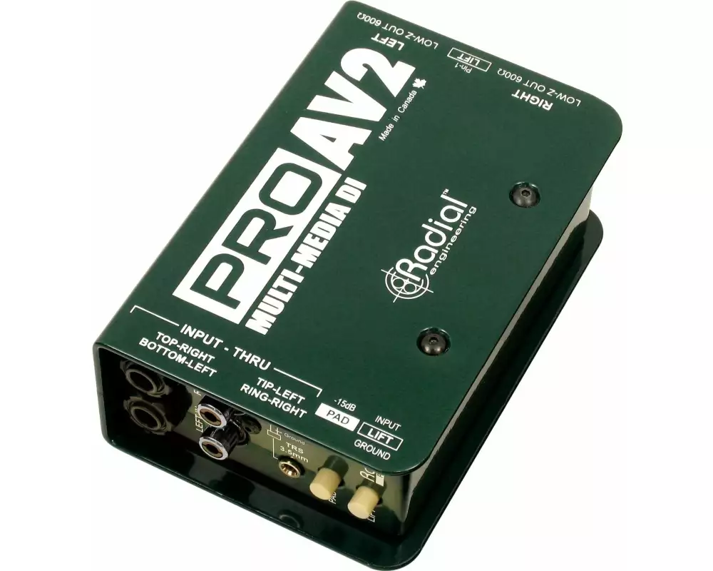 Radial ProAV2 Passive Stereo Multimedia Metall Grün