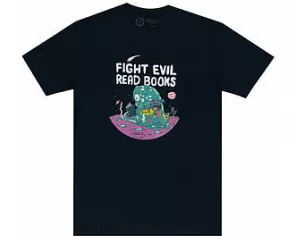 Fight Evil, Read Books: 2023 Design Unisex T-Shirt XX-Large