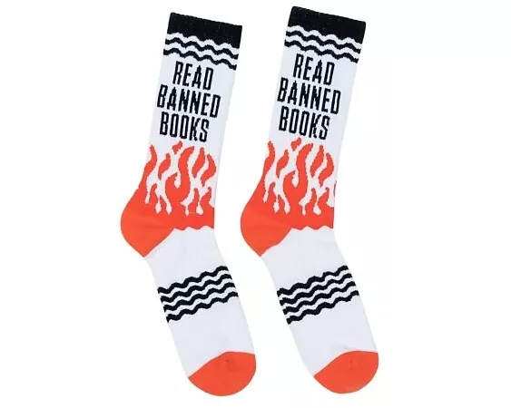 Read Banned Books Gym Socks - Large