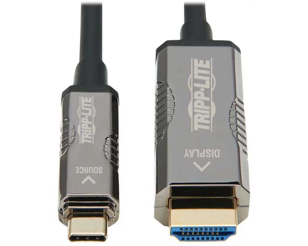 EATON TRIPPLITE High-Speed, USB-C to HDMI, Active Optical Cable, AOC - UHD 4K 60Hz HDR CL3 Rated Black 30m 98ft.