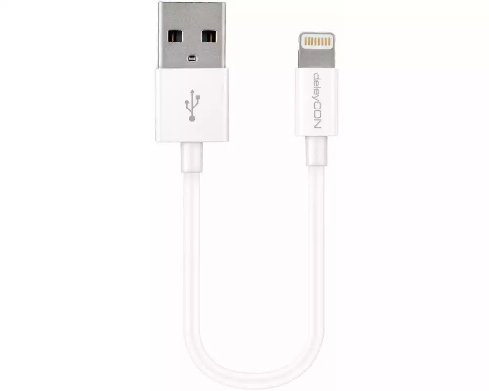 deleyCON USB 2.0-Kabel USB-A - Lightning 0.15 m