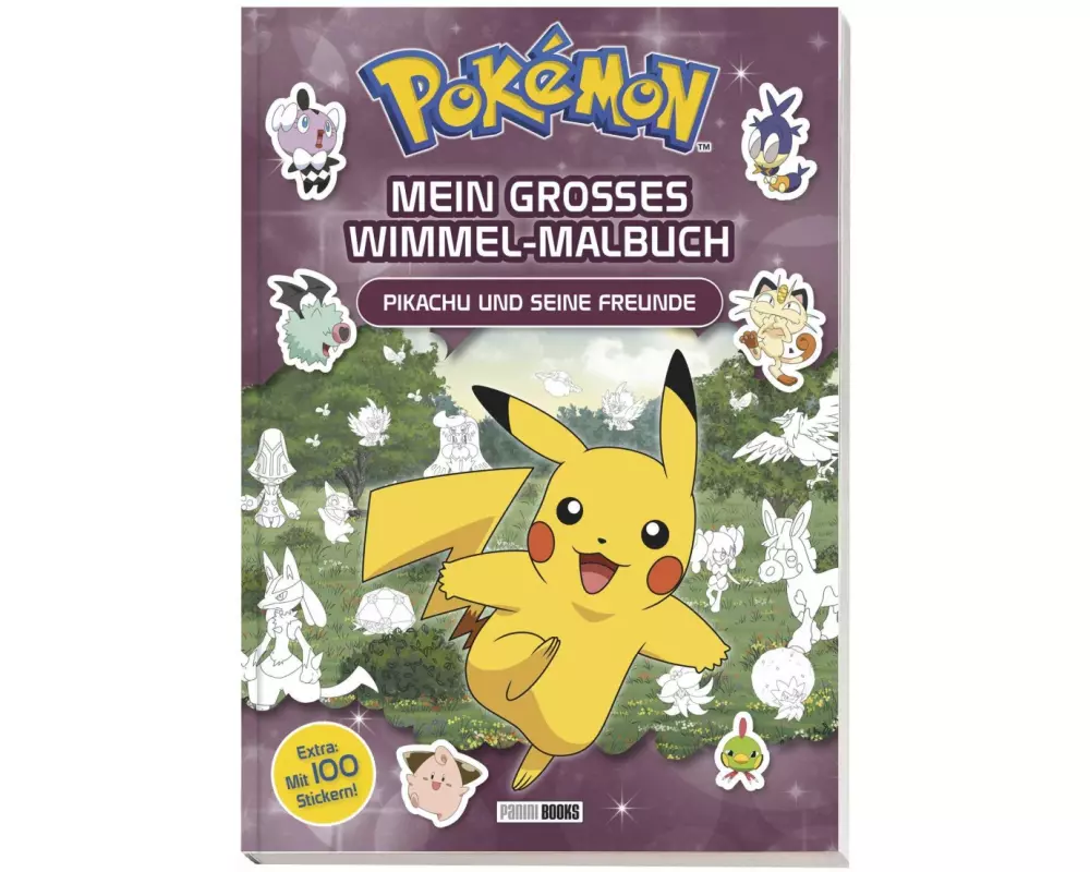 Pokémon: Mein großes Wimmel-Malbuch - Pikachu und seine Freunde