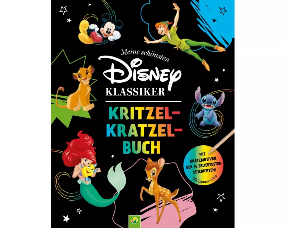 Meine schönsten Disney Klassiker Kritzel-Kratzel-Buch