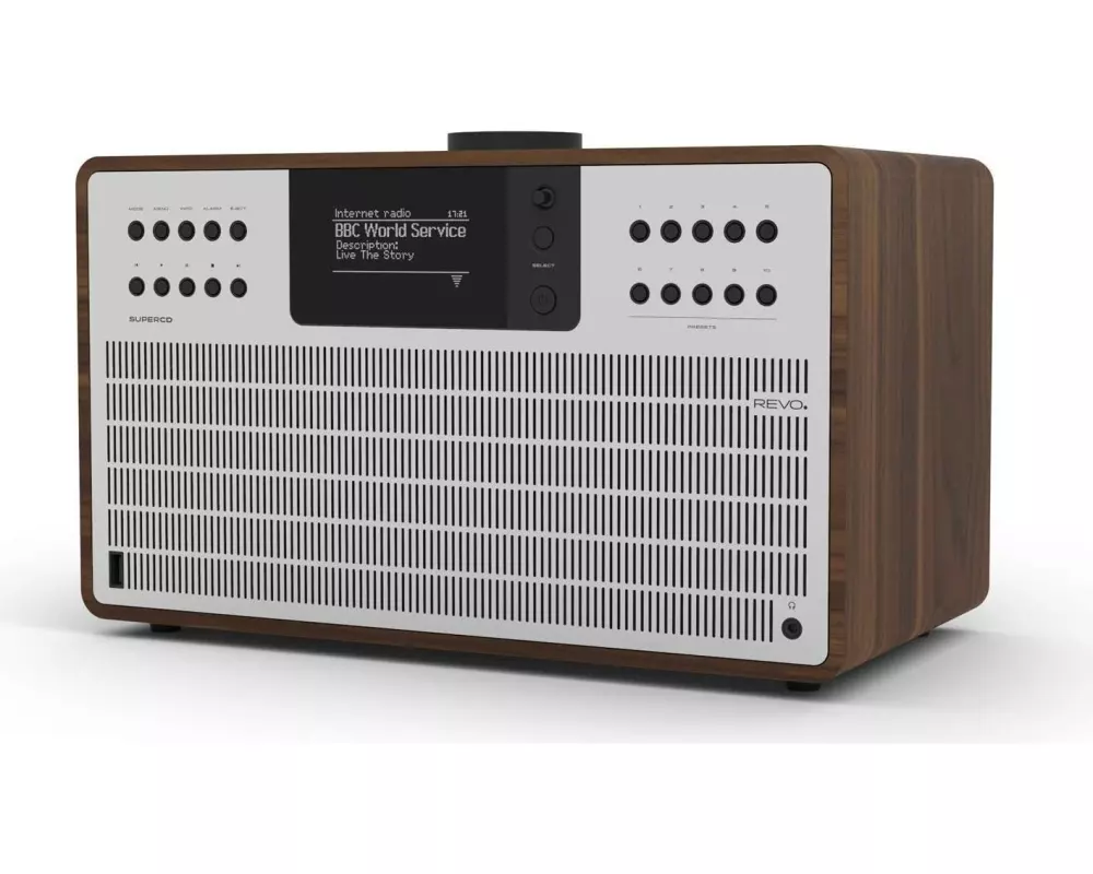 Revo DAB+ Radio SuperCD Braun/Silber