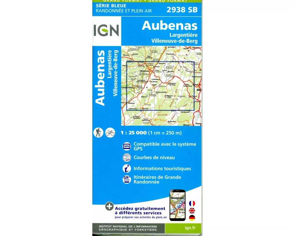 Aubenas Argentier 1:25 000