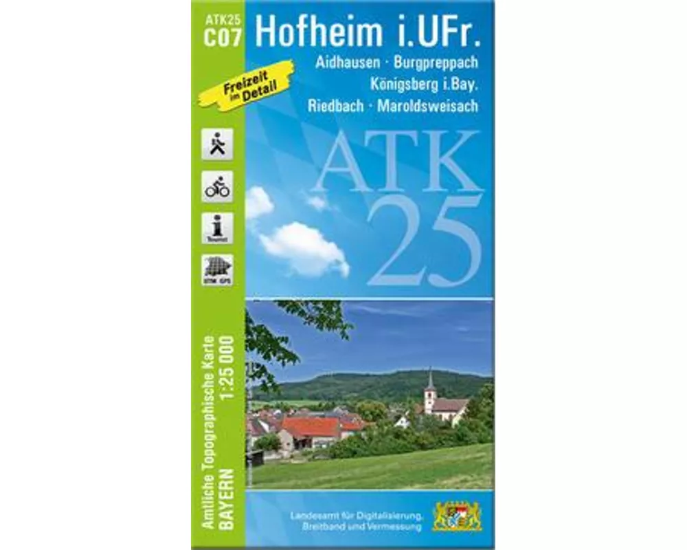 ATK25-C07 Hofheim i.UFr. (Amtliche Topographische Karte 1:25000)