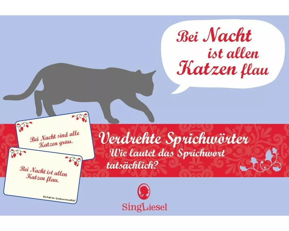 Verdrehte Sprichwörter. Das lustige Quiz-Spiel für Senioren. Spiele-Box mit 100 Karten