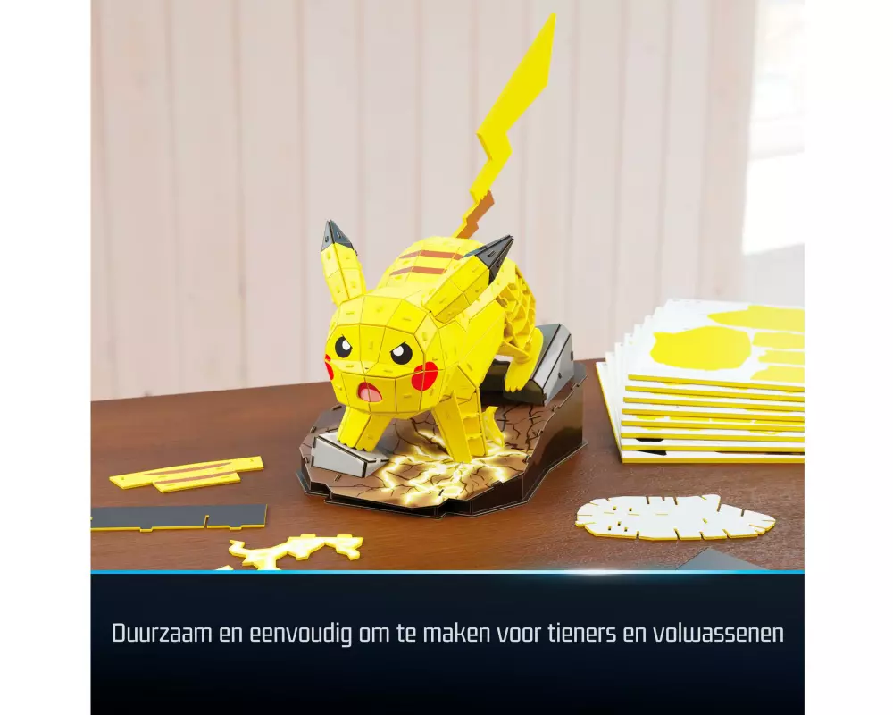 Spinmaster 4D Build Pokémon Pikachu 3D-Modellbausatz 201 Teile