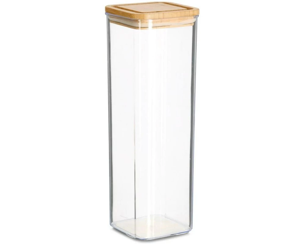 Zeller Present Vorratsdose Bambusdeckel 10 x 10 x 29.5 cm, 1.9 l