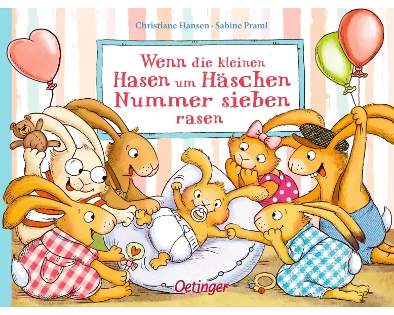 Wenn die kleinen Hasen um Häschen Nummer sieben rasen