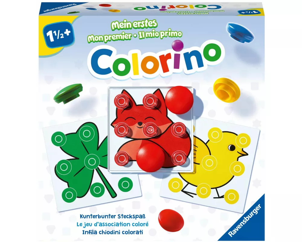 Ravensburger 25981 Mein erstes Colorino, Lernspiel - So wird Farben lernen zum Kinderspiel - Der Spieleklassiker für Kinder ab 1,5 Jahren
